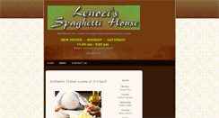 Desktop Screenshot of lenocisspaghettihouse.com