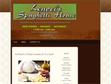 Tablet Screenshot of lenocisspaghettihouse.com